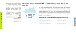 Desktop Screenshot of cloud.alliancetek.com