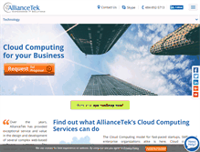 Tablet Screenshot of cloud.alliancetek.com